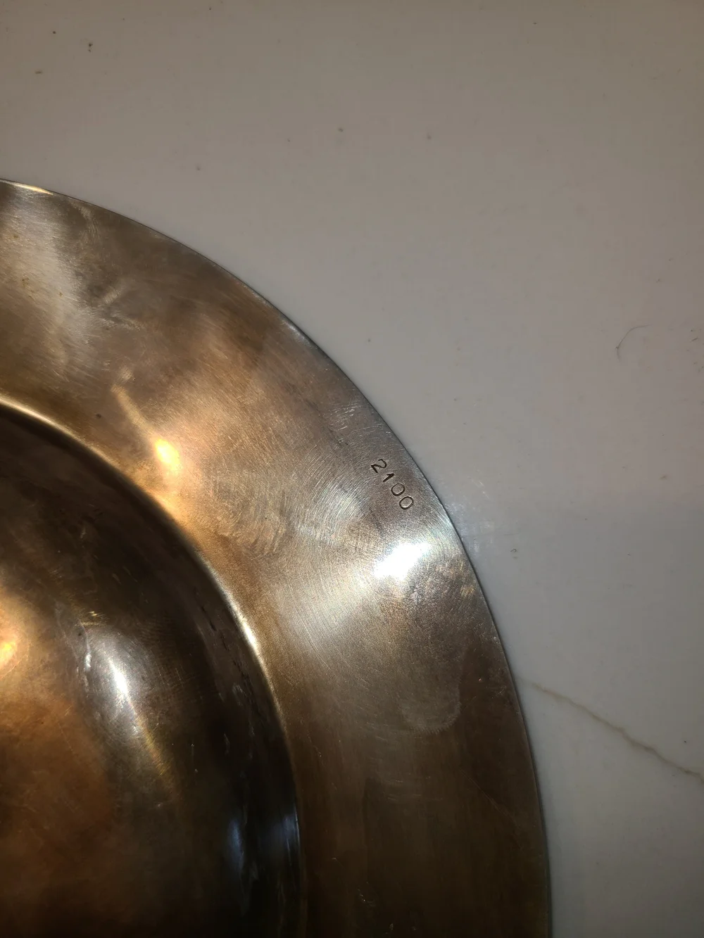 Antique Silver Oval Fish Bone Serving Platter